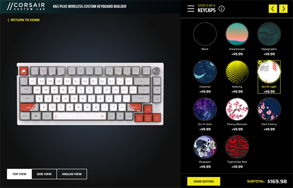 海盜船推出 CORSAIR Custom Lab 外設(shè)定制服務(wù)