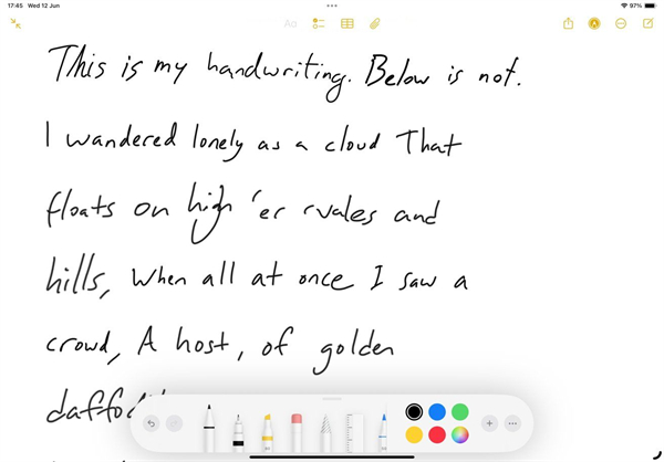 蘋果 iPadOS 18 備忘錄引入“智能手寫體”