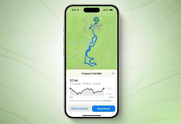 蘋果 iOS 18 將上線徒步旅行功能