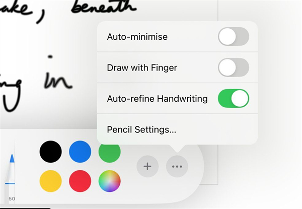 蘋果 iPadOS 18 備忘錄引入“智能手寫體”