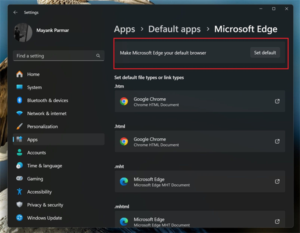 微軟彈窗力邀 Win11 用戶設(shè)置為 Edge 默認(rèn)瀏覽器