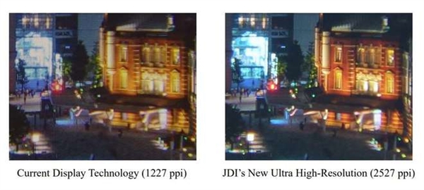 2.15英寸可達2527PPI！日本JDI開發(fā)全球高分辨率玻璃基屏幕