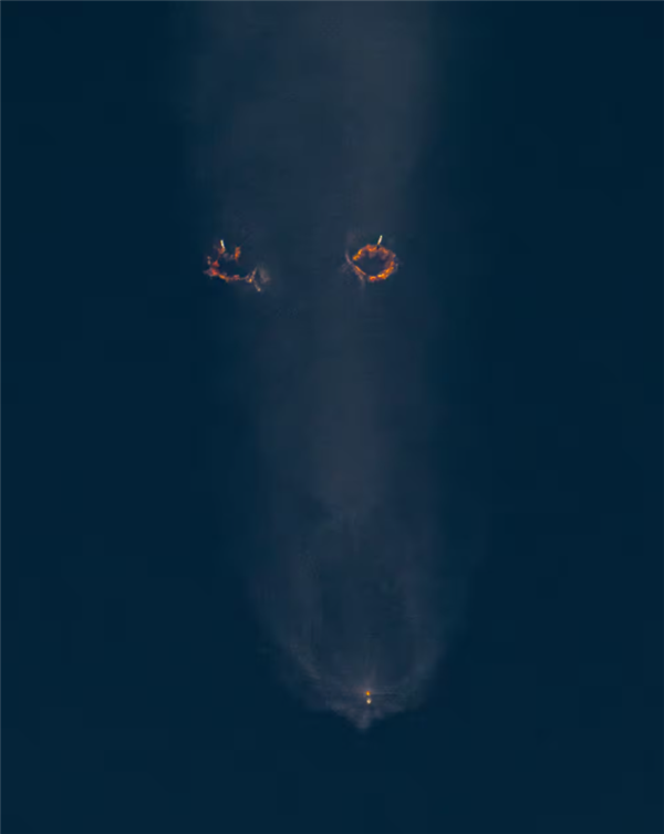 難得一見的奇觀！SpaceX四個整流罩同時上路