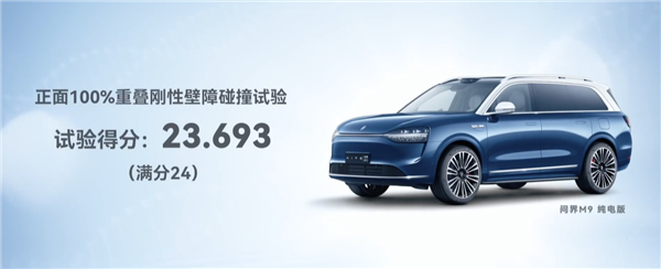 首款超五星！問界M9中汽研測試成績公布 余承東：不怕事、能避事