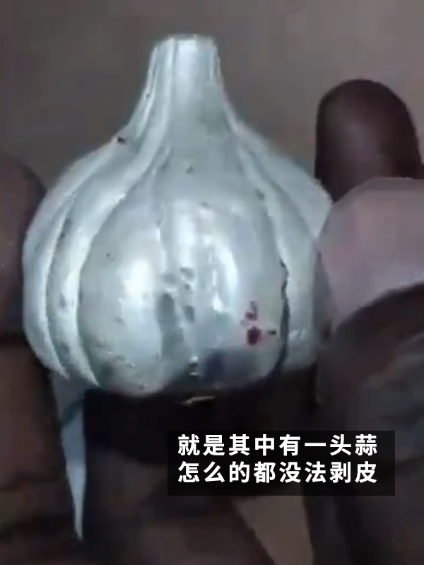 印度大姐買到水泥做的假大蒜！這也太逼真了