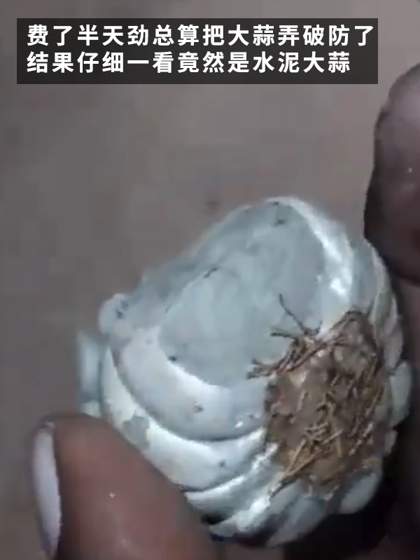 印度大姐買到水泥做的假大蒜！這也太逼真了