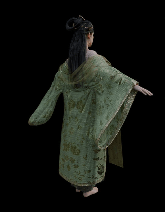 《黑神話：悟空》二姐3D建模分享：珠圓玉潤(rùn) 赤足起舞