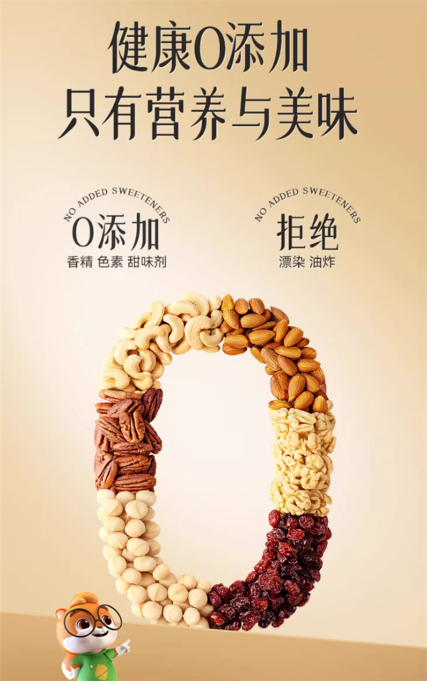 0添加健康好吃！三只松鼠每日堅(jiān)果750g/30包：領(lǐng)20元券 49元起