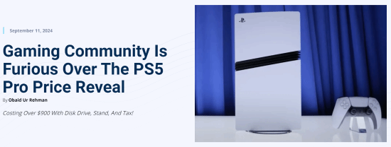 PS5 Pro定價(jià)引不滿 玩家：想彌補(bǔ)《星鳴特攻》損失？