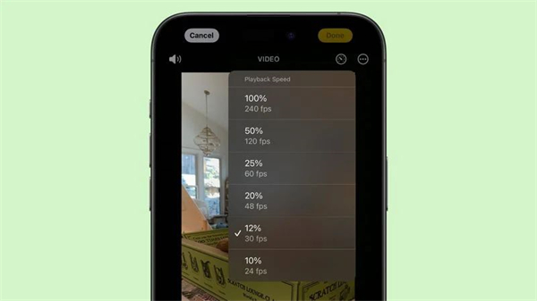 蘋果 iOS 18 照片應(yīng)用升級(jí)：視頻速度可調(diào)整