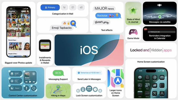 蘋果發(fā)布 iOS 18.0 正式版