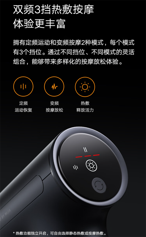 小米米家熱敷筋膜槍 H3 發(fā)售