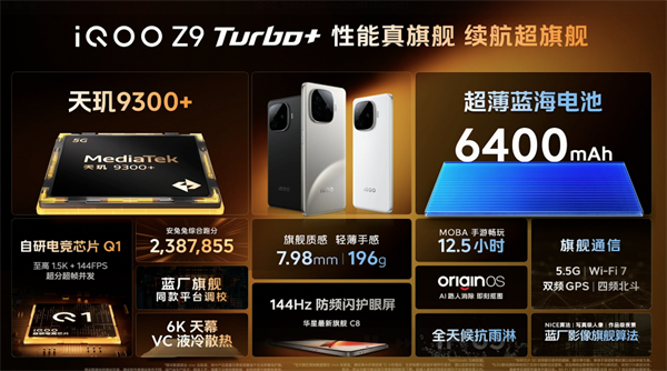 iQOO Z9 Turbo+ 手機正式發(fā)售