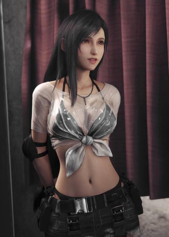 《FF7》蒂法絕色飯制美圖：白發(fā)、膠衣、泳裝任君賞