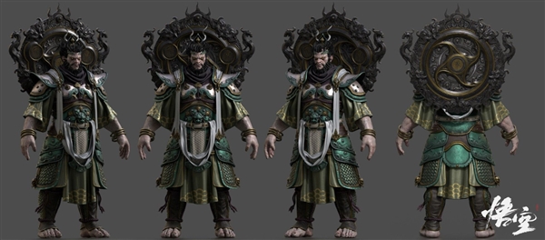《黑神話：悟空》角色新設定圖：四大天王威武十足