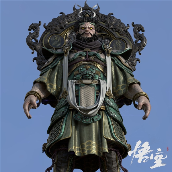 《黑神話：悟空》角色新設定圖：四大天王威武十足