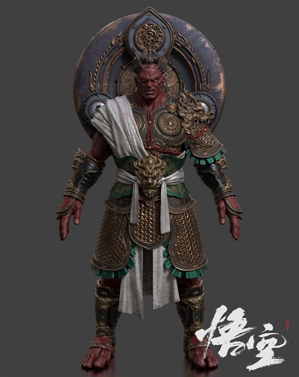 《黑神話：悟空》角色新設定圖：四大天王威武十足
