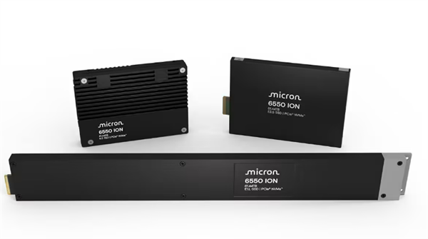 美光發(fā)布全球首款61.44TB PCIe 5.0 SSD 6550 ION