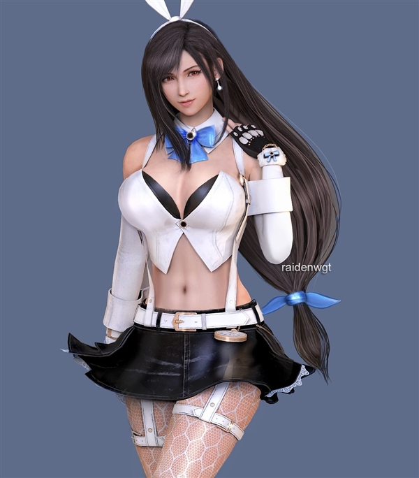 《終幻想7》蒂法3D絕美新圖：氣質(zhì)高貴 魅力足