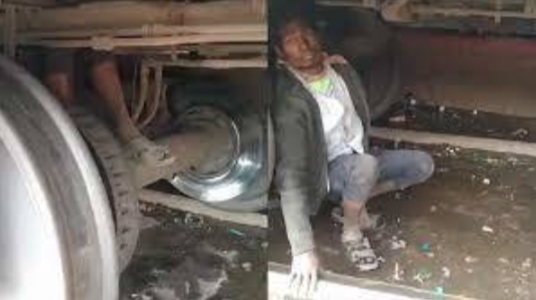 印度一男子為逃票藏火車車輪間 被發(fā)現時已跑250公里