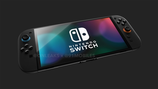 任天堂Switch 2全新高清渲染圖公布：屏幕、手柄更大了！