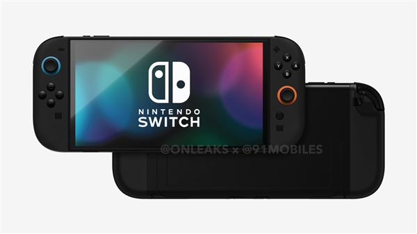 任天堂Switch 2全新高清渲染圖公布：屏幕、手柄更大了！
