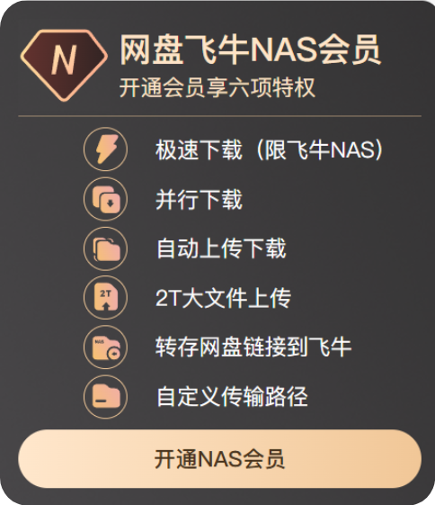 百度網(wǎng)盤上線國產(chǎn)NAS系統(tǒng)飛牛私有云：一年會(huì)員僅79元