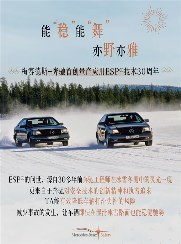 奔馳：30年前我們發(fā)布了ESP 徹底改寫了汽車安全史