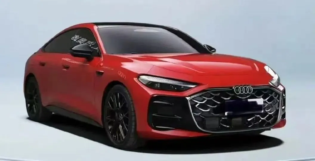 紅色車身 + 轎跑姿態(tài)，上汽奧迪 A5L 實車曝光