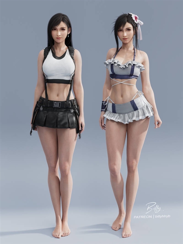 《終幻想7：重生》蒂法新3D美圖：太養(yǎng)眼了
