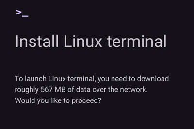 谷歌安卓原生 Linux Terminal 終端應用上線