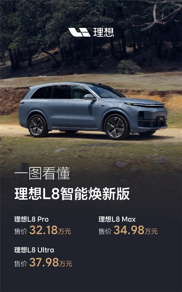 30萬(wàn)級(jí)六座新能源SUV標(biāo)桿！看懂理想L8智能煥新版