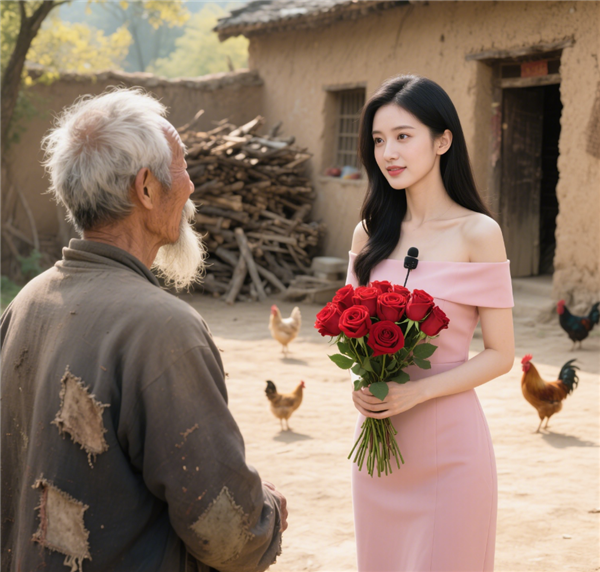 68歲孤寡老人將女主播公開視頻當(dāng)成私人告白 村口苦等國家發(fā)的老婆